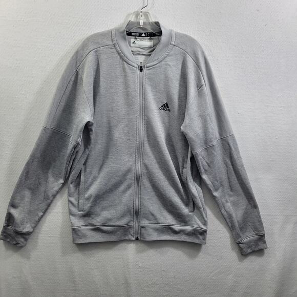 Adidas Gray Full Zip Jacket Size L 61224-0819 - Picture 5 of 5
